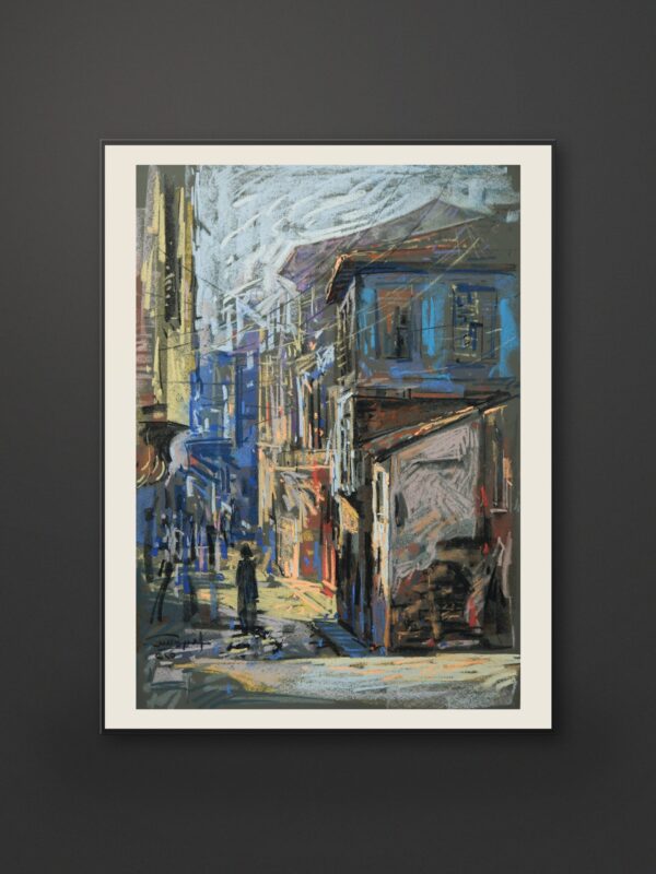 Landscape 20 – Narrow Street with Lone Figure
