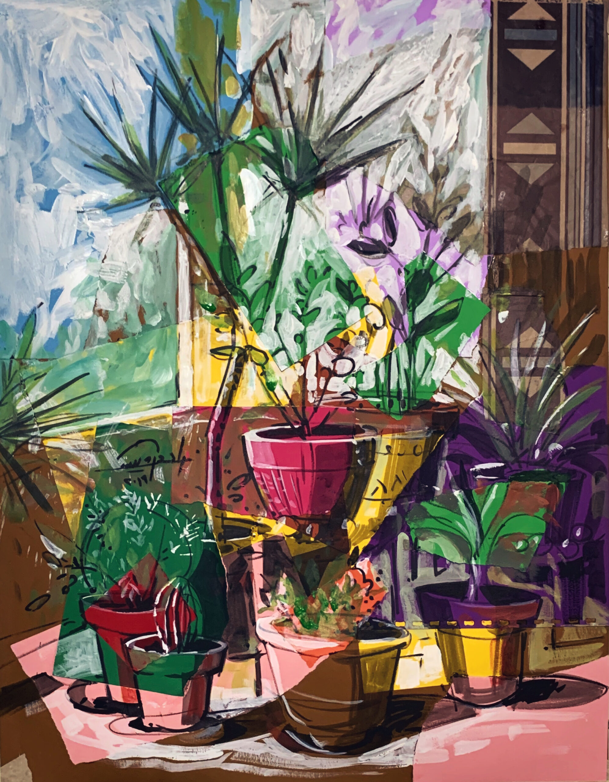 Still Life 8 – Potted Plants Arrangement