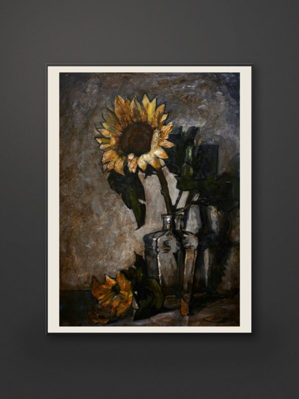 Still Life 9 – Sunflower in Glass Vase