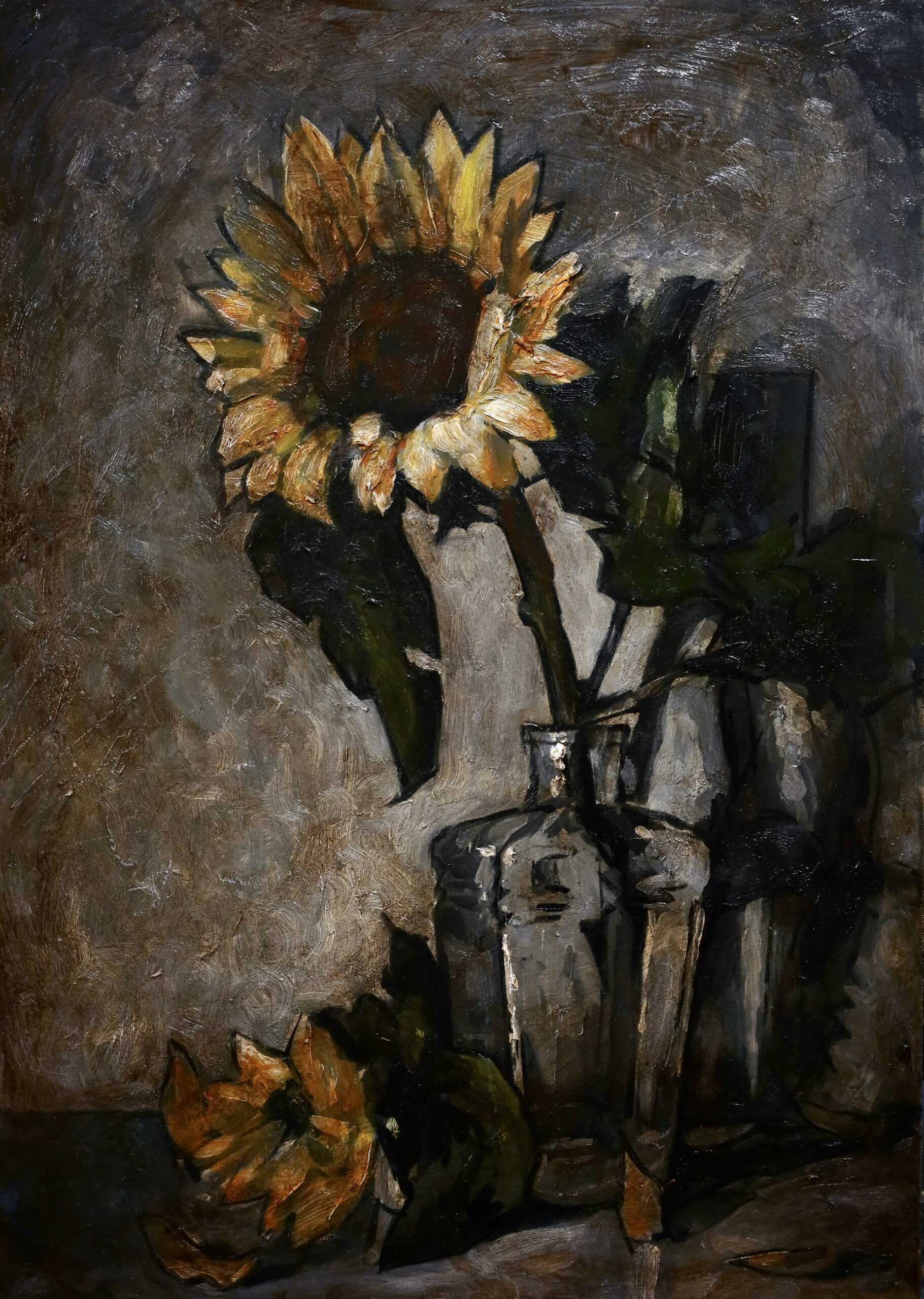 Still Life 9 – Sunflower in Glass Vase