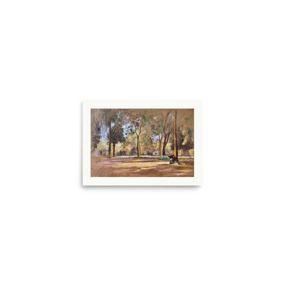 Landscape 1- Sunlit Park with Ladder - Image 8