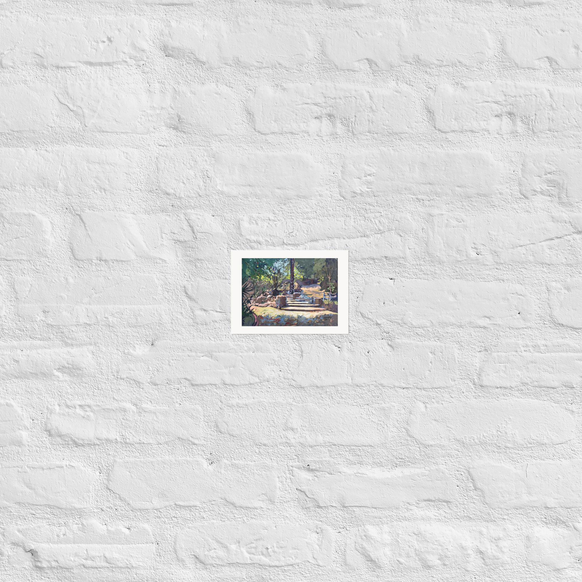 Landscape 13 – Garden Steps with Central Palm - Image 8